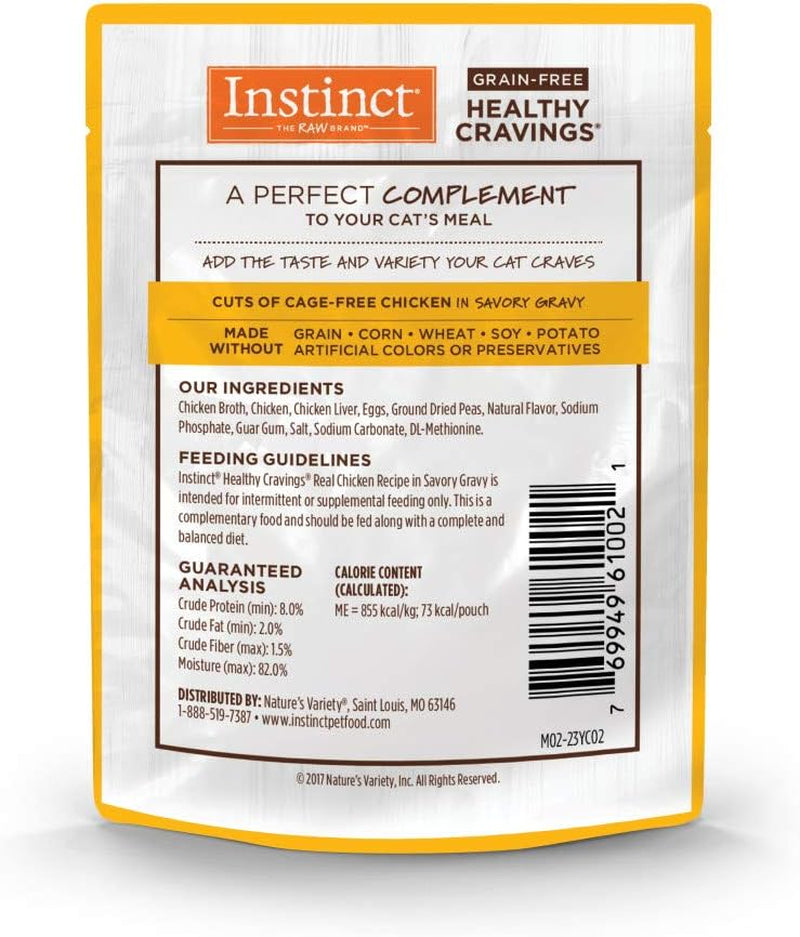 Healthy Cravings Grain Free Real Chicken Recipe Natural Wet Cat Food Topper by Nature'S Variety, 3 Ounce (Pack of 24)
