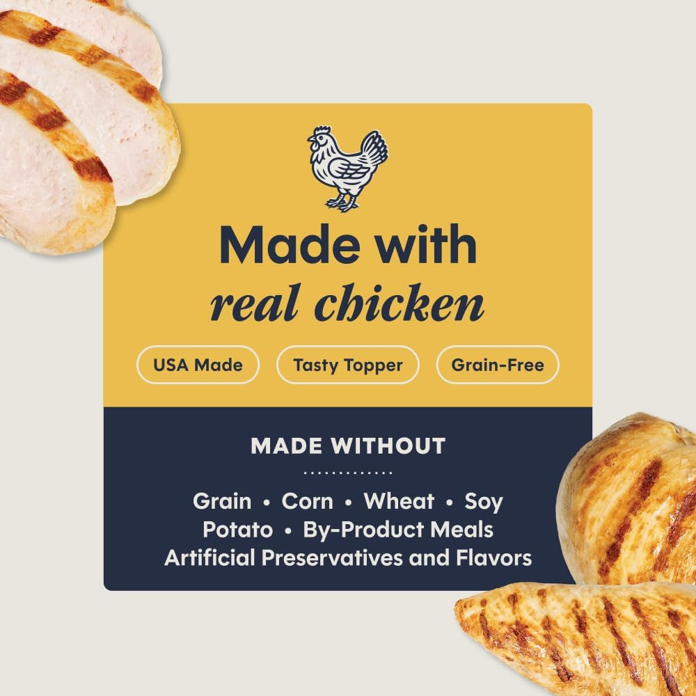Healthy Cravings Grain Free Real Chicken Recipe Natural Wet Cat Food Topper by Nature'S Variety, 3 Ounce (Pack of 24)