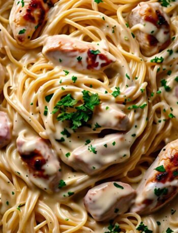 Creamy chicken spaghetti