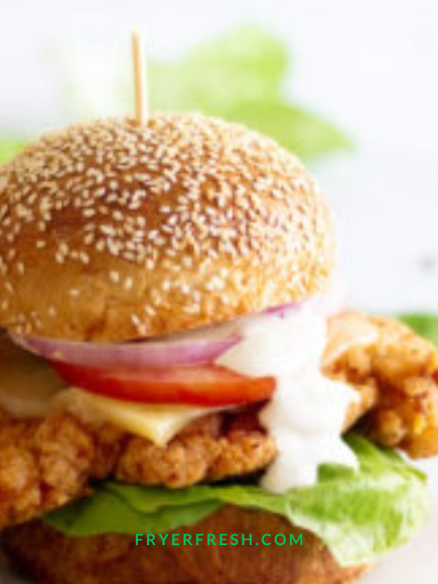 Crispy Juicy Buttermilk Fried Chicken Burger