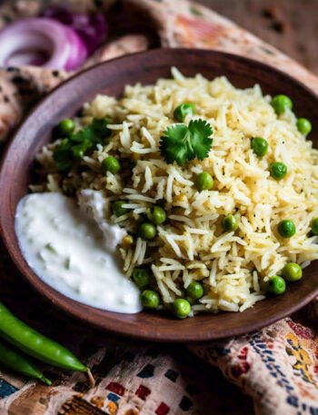 Simple Matar Pulao