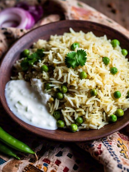 Simple Matar Pulao